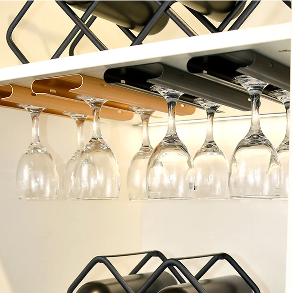 

Wine Cup Rack Upside Down Design Dust-Proof Goblet Holder For Kitchen Bar Storage Glass Shelf Hanging Organizer