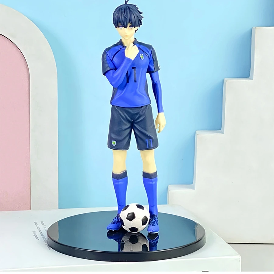 Anime 18CM BLUE LOCK Isagi Yoichi Figure Model Toy Gift Collection Action Figure Chigiri Hyoma PVC Standing Football