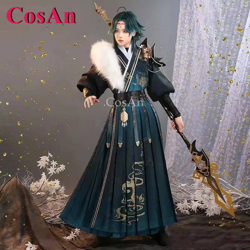 

CosAn Hot Game Genshin Impact Xiao Cosplay Costumes Fashion Handsome Feiyufu Combat Uniform Halloween Party Role Play Clothing