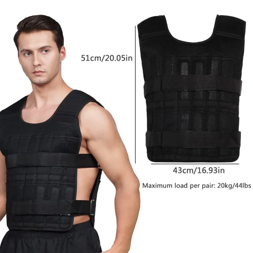 20kg Adjustable Weight Trainin - Crossfit Weight Vest ulasan dan harga