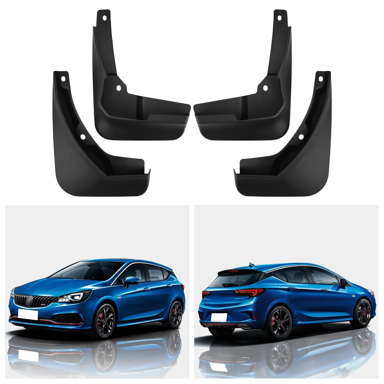 For Opel Vauxhall Holden Astra K GSI OPC 2016 Vauxhall GS fender tiles mud flaps