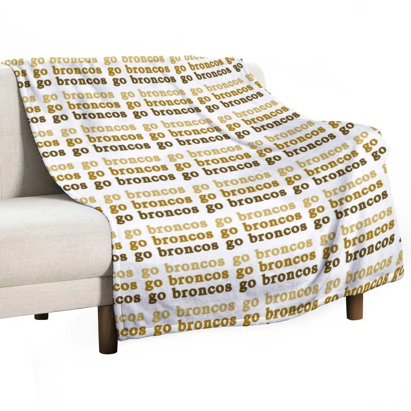 

GO BRONCOS // WESTERN MICHIGAN UNIVERSITY Throw Blanket Travel Size Cozy Blanket for Plane Train