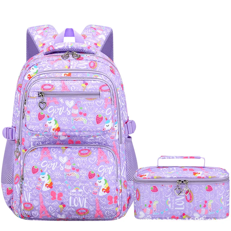 Cute Student Backpack 3pcs/set Primary Schoolbag Rabbits and quicksand Kawaii Student Backpack Teenage Girls Handbag Rucksack