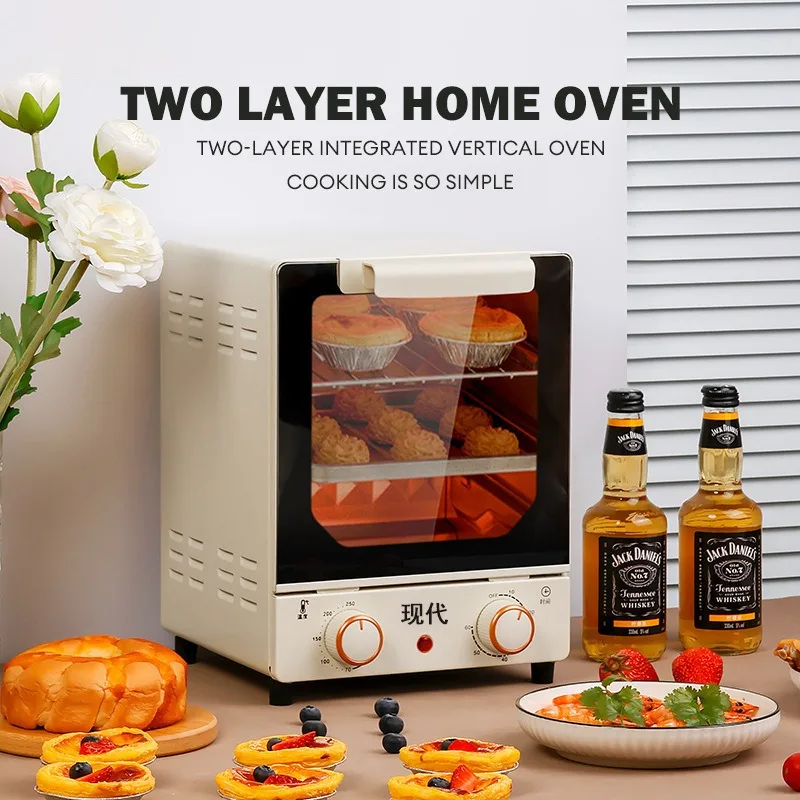

2026-hot 220V 22L Electric Oven for Household Baking Multi-function Large-capacity Oven Tabletop Cake Oven with Automatic Power