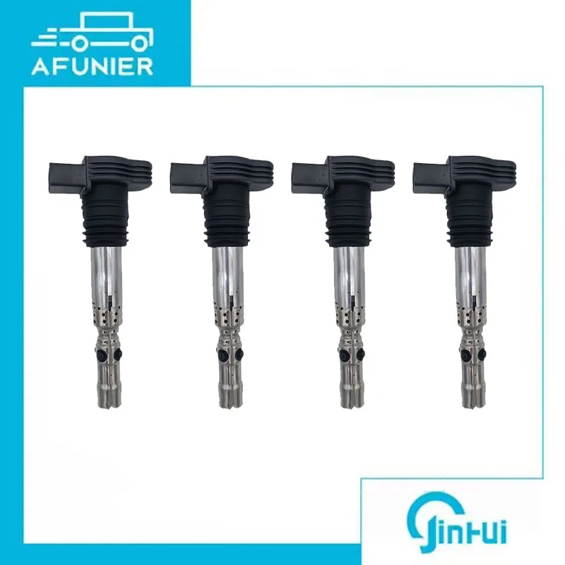4 шт. катушка зажигания для Audi A4 A6 TT Bora Golf Passat B5 Beetle Seat Cordoba Toledo OE No. :06A905115D,06F905115G
