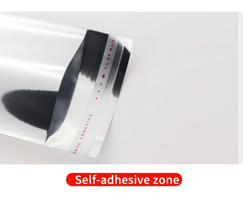 100 Stück Selbstklebende Metallisierte Beutel Aluminiumfolie-Taschen für Geschäftsverpackungen Schmuck Karten Plastiktüten – Detail 6
