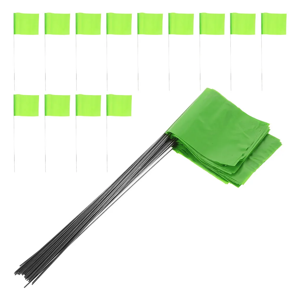 70pcs High-Visibility Outdoor Marking Flags with Steel Wire Stakes for Irrigation, Landscaping & Construction
