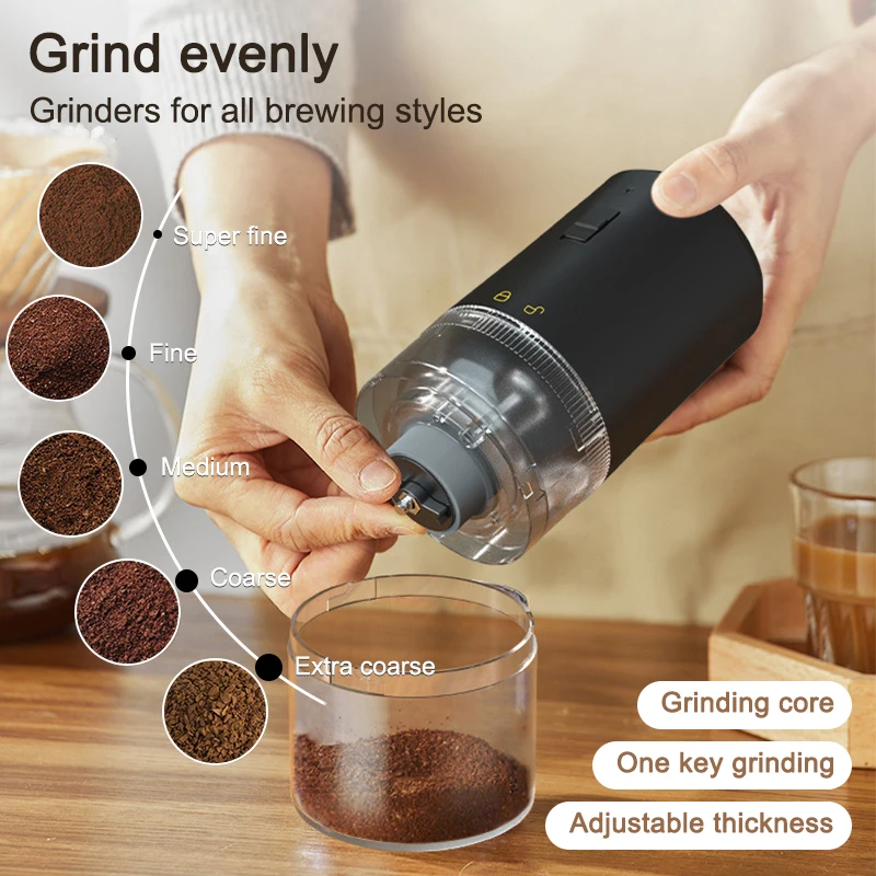 Portable Electric Coffee Grinder USB Charge Ceramic Grinding Core Professional Coffee Beans Mill Grinder Kitchen Machines