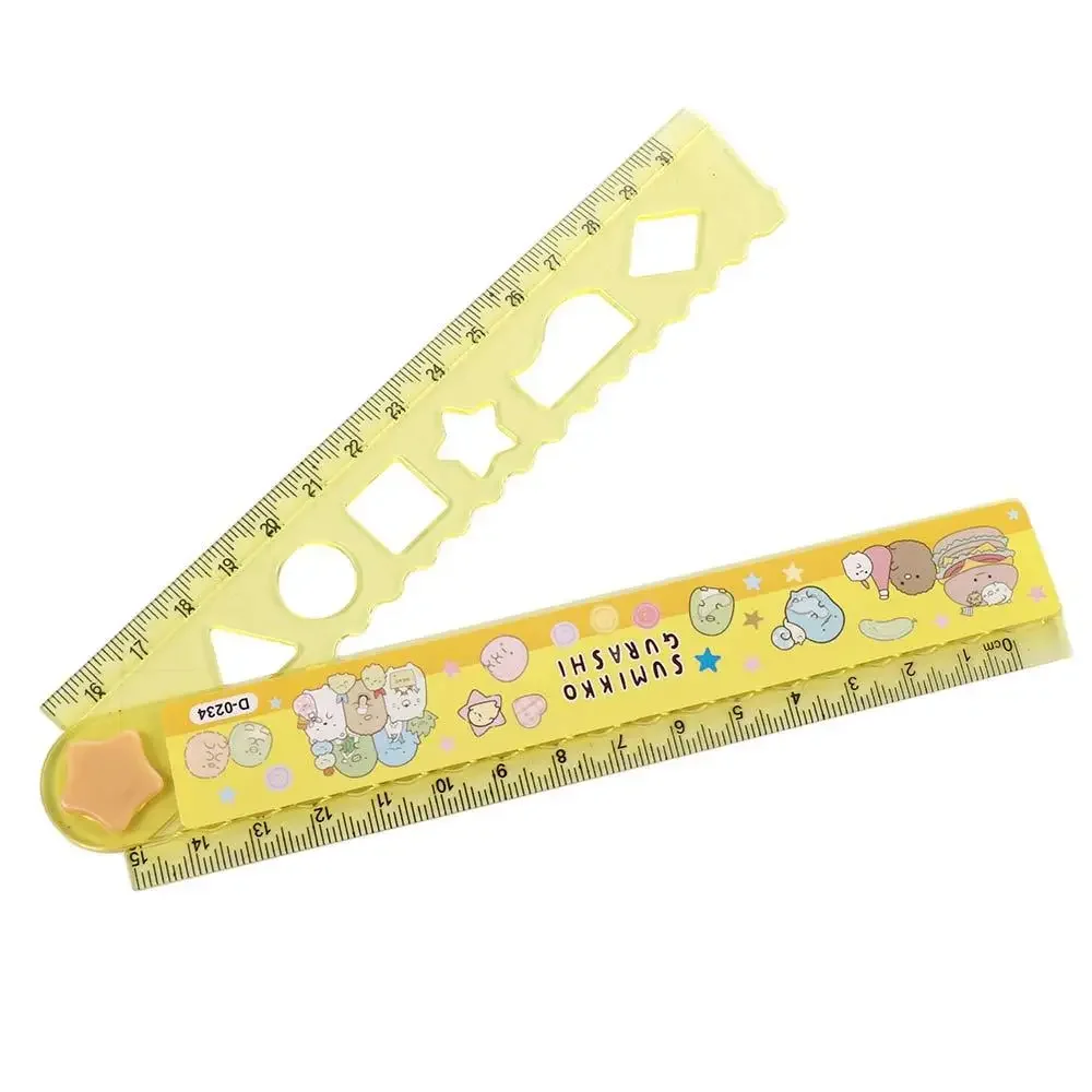 School Supplies Multifunction Students DIY 30CM Cute Folding Ruler Drawing Tools Straightedge Drawing Rulers