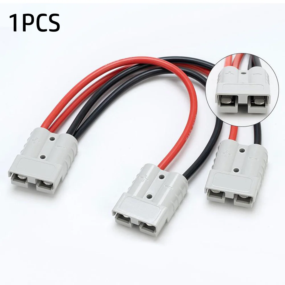 1pc Adapter 50A For Anderson Plug Connector Double Y Adapter 4mm Car Cable 4 Square Wires 30cm For Forklifts Stackers Vehicles