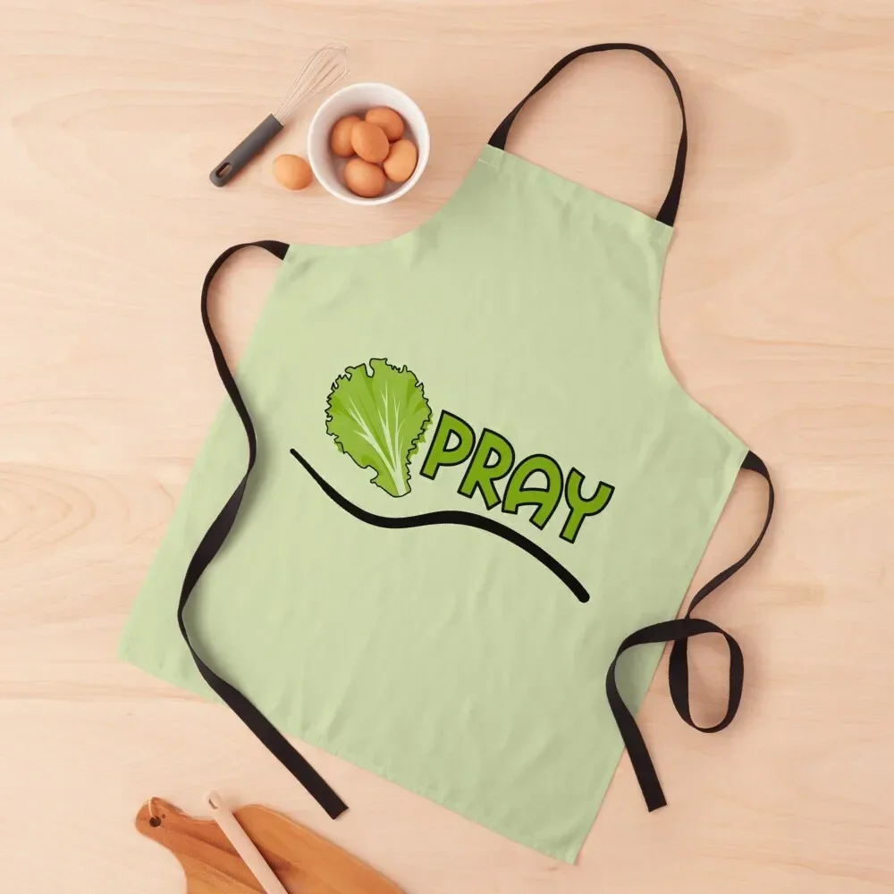 

Lettuce Pray - Let Us Pray Pun Apron Kitchens Accessories Household Items Kitchen Things For Home Women's Home Clothes Apron