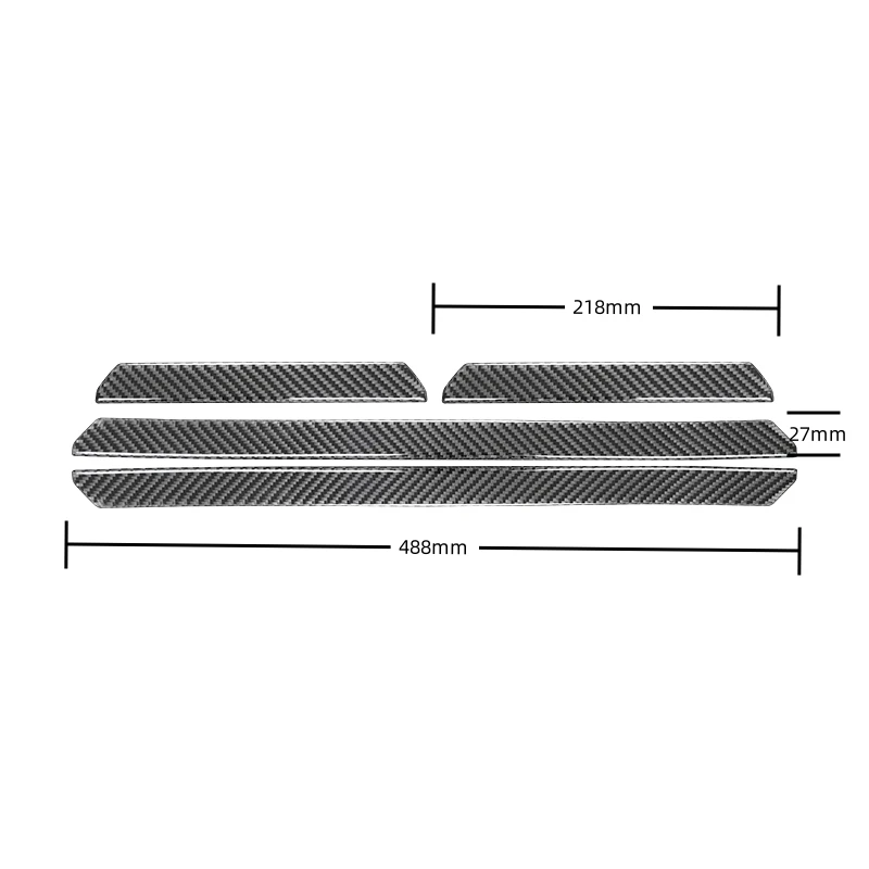 For Volkswagen VW Golf 8 MK8 2020 2021 Auto Door Sill Protector Decoration Stickers Cover Carbon Fiber Car Interior Accessories