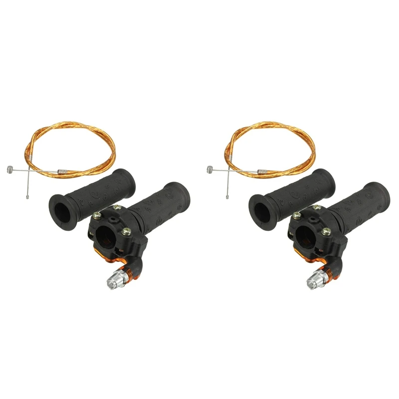 

2 Set Restrictable Twist Throttle Cable Set For 47Cc 49Cc Mini Moto Bike Dirt Bike Quad