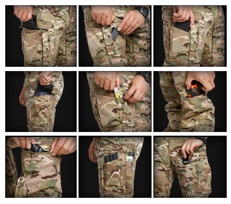 KIICEILING MP-UFHT,Cargo Pants Men, Joggers Men, Ripstop,Tactical Pants,Combat Pants, Trekking Hiking Pants, Climbing Pants