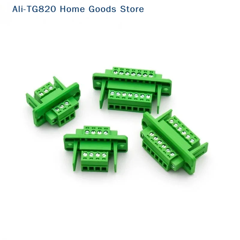 [TG820]3.81mm Pitch Pluggable Terminal Wall Through Panel Mount Connector 2P-24P Male Female Socket For DIY Electronic Projects
