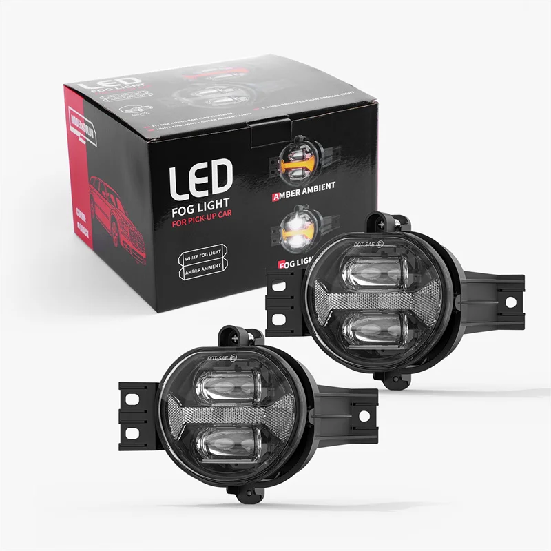 

Car Fog Lamp Assembly For Dodge Ram 1500 2002-2008 2500/3500 2003-2009 Durango Truck 2004-2006 Amber DRL Driving Lamp