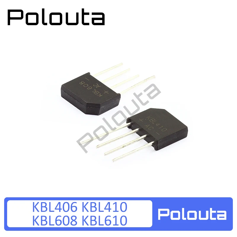 10 Pcs Kbl610 Kbl406 Kbl410 Kbl608 Bridge Rectifier Bridge Flat Bridge Full Simistor Thyristor Sockets Gold Integrated Circuit