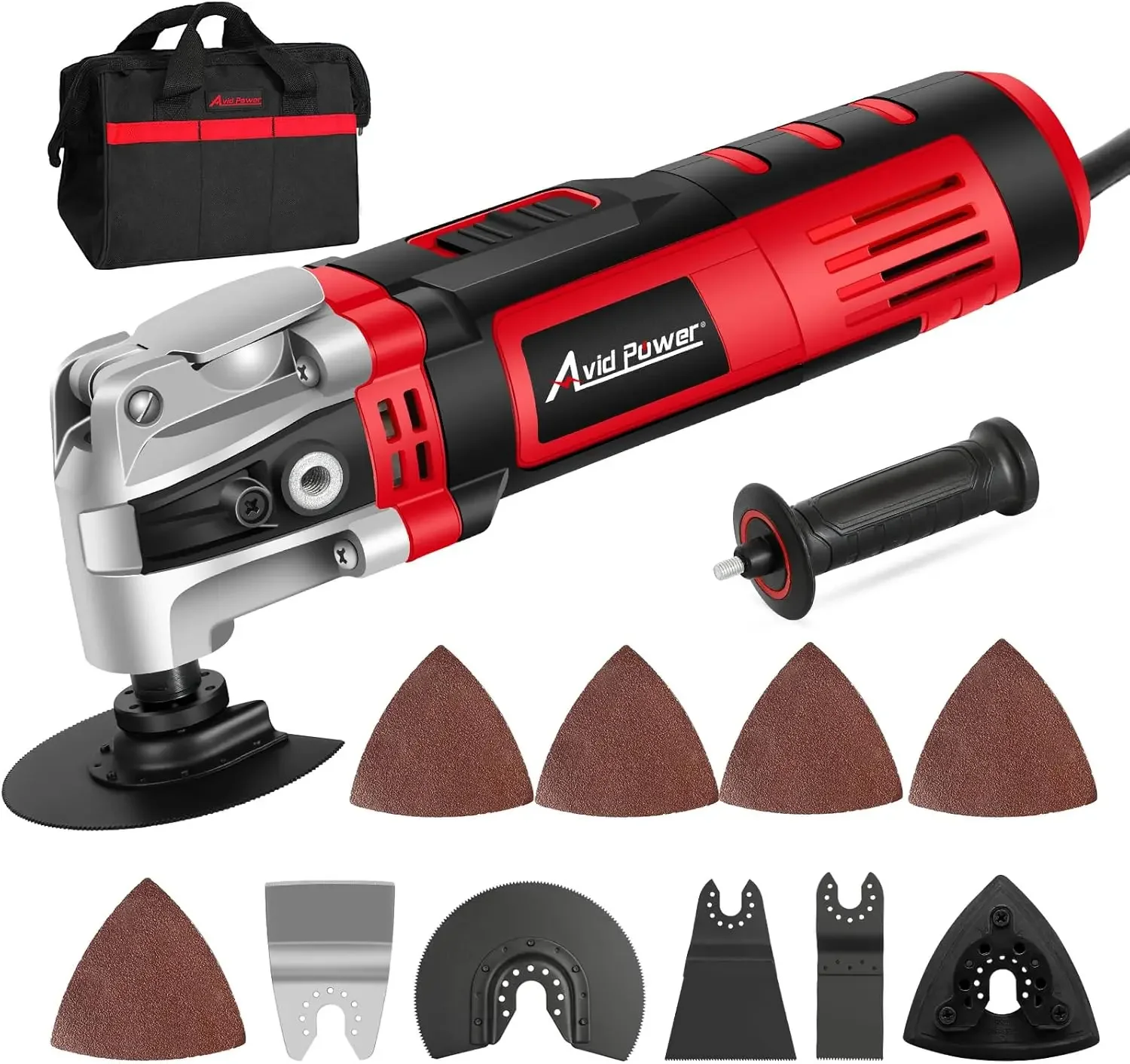 

Oscillating Tool, 3.5-Amp Oscillating Multi Tool with 4.5° Oscillation Angle, 6 Variable Speeds and 13pcs Saw Accessories,