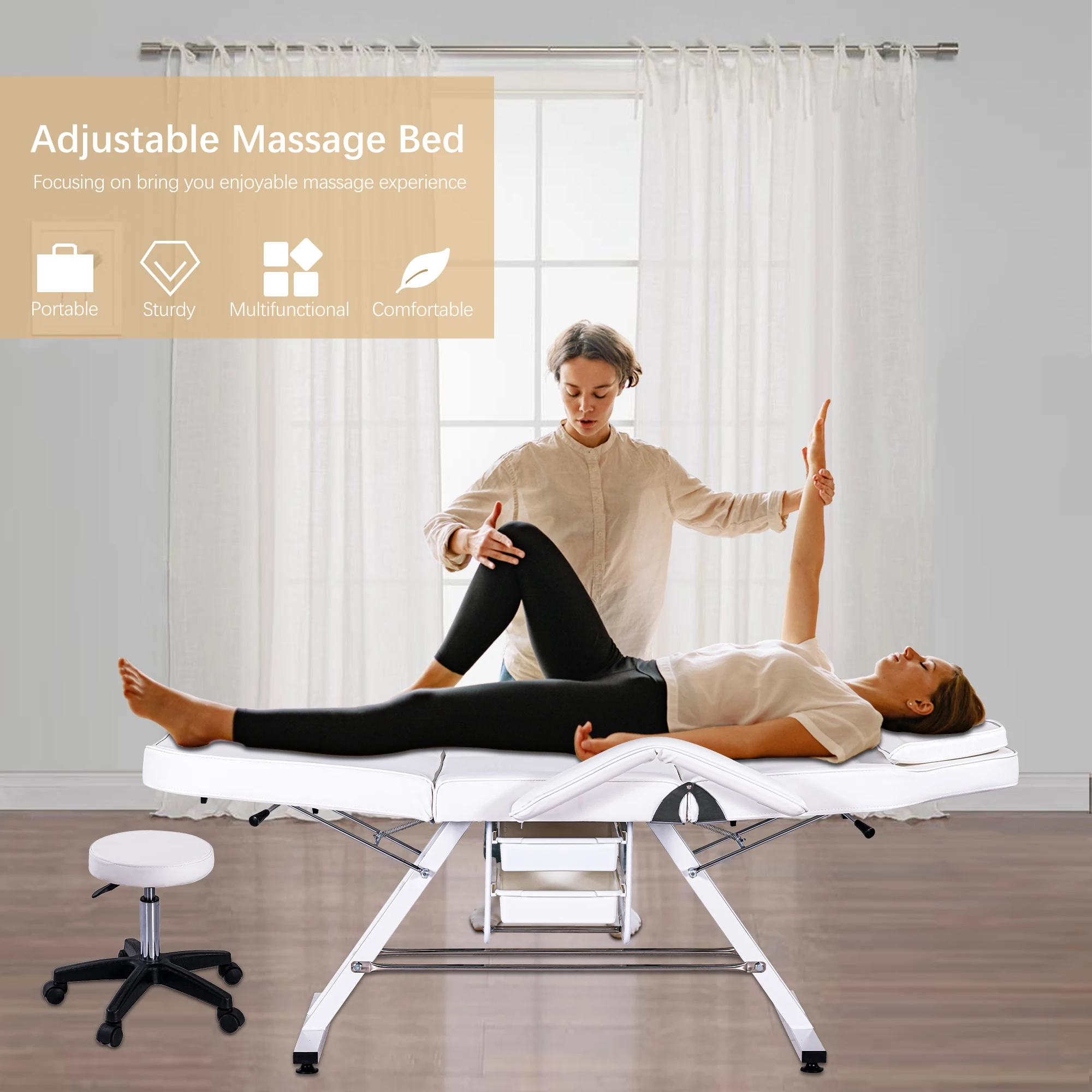 Unirelax-cama de Spa barata, mesa de masaje para tatuajes, silla Facial reclinable para tienda de masaje de belleza, cama Facial para salón