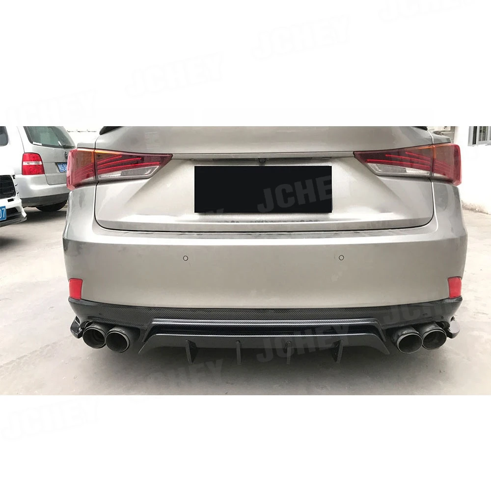 

Карбоновый задний диффузор с сплиттером-спойлером для LEXUS IS300 IS350 IS F Sport Sedan 4-дверный 2017-2019, комплект обвеса из FRP