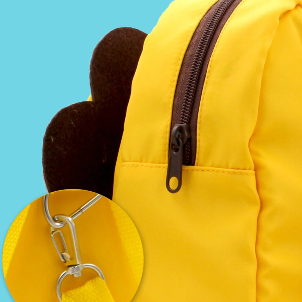 Mochila antipérdida para niños, diseño de León de dibujos animados, gancho desmontable, bolso escolar para guardería, correa de hombro ajustable, dibujos animados para niños