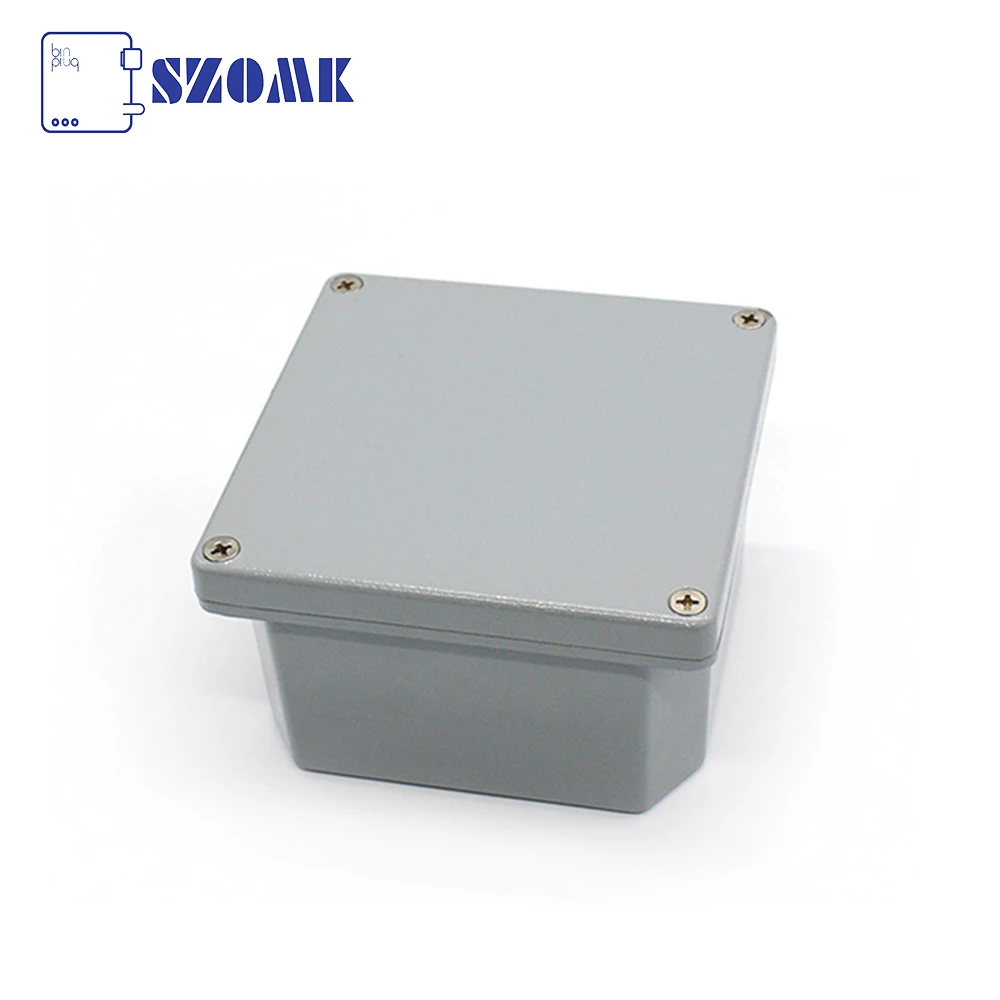 aluminum die cast ip65 waterproof junction box case housing for electronics diy instrument enclosures szomk housing 100x100x60mm