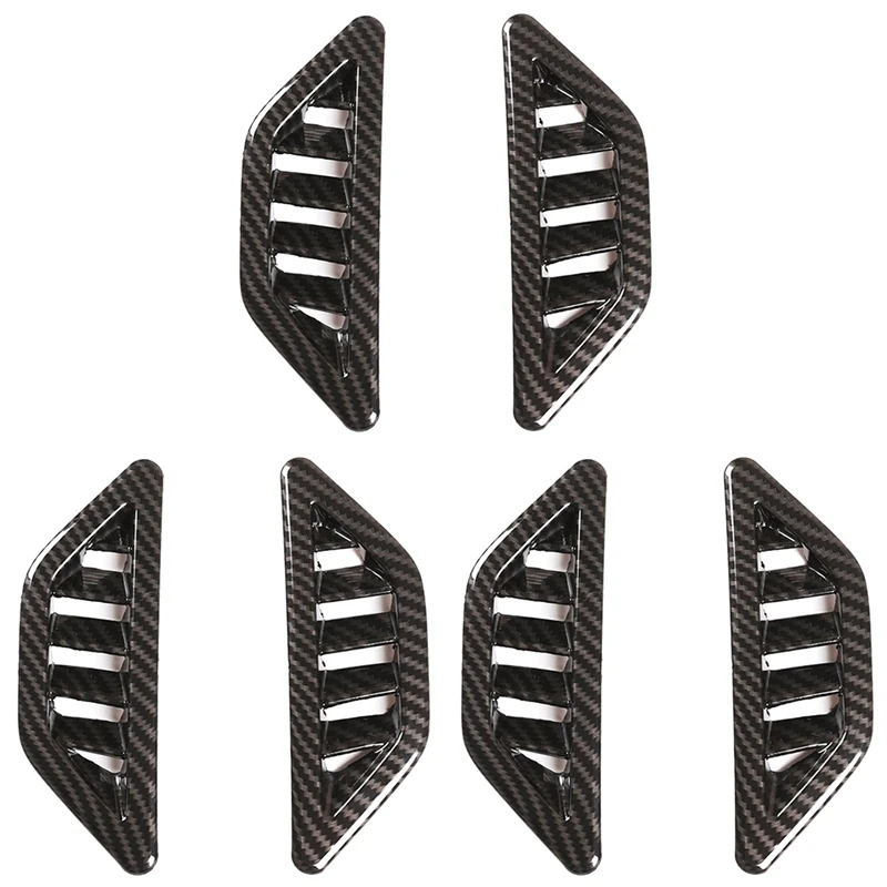 

3X Carbon Fiber Dashboard Side Air Outlet Trim Air Conditioner Grille For Toyota 86 Subaru BRZ 2012-2020