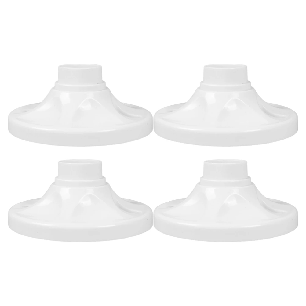 

4pcs E27 LED Bulb Holder Ceiling Light Socket Pendant Lamp Base High Temp Mount Fit Dining Room Office Home Outdoor Lighting