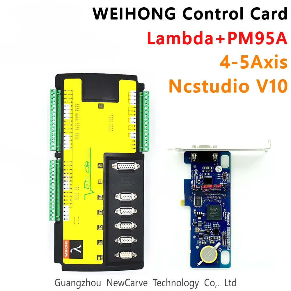 WEIHONG CNC Control System Card Milling Machine 4 5 Axis Controller PM95A + Lambda5S Software NcStudio For CNC Router NEWCARVE