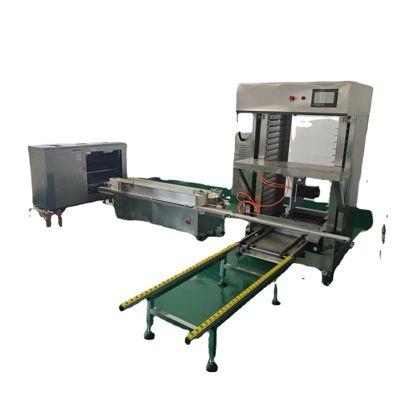 Fully automatic swinging machine, square steamed bread machine assembly line