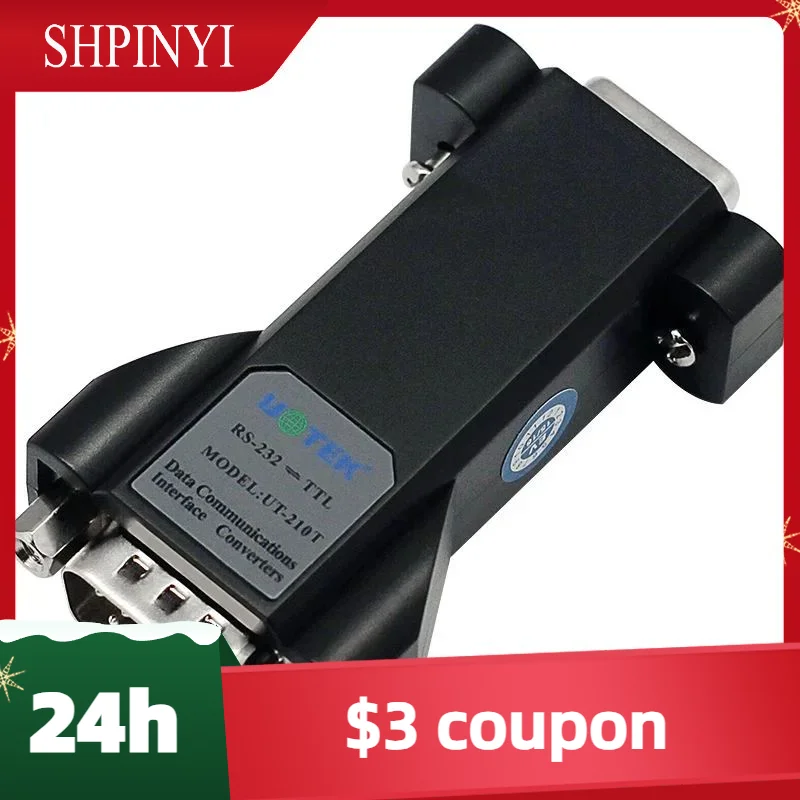 New Discount Industrial Grade RS-232 to TTL Converter Output 3.3V RS232 TTL Adapter DB9 Connector UT-210T