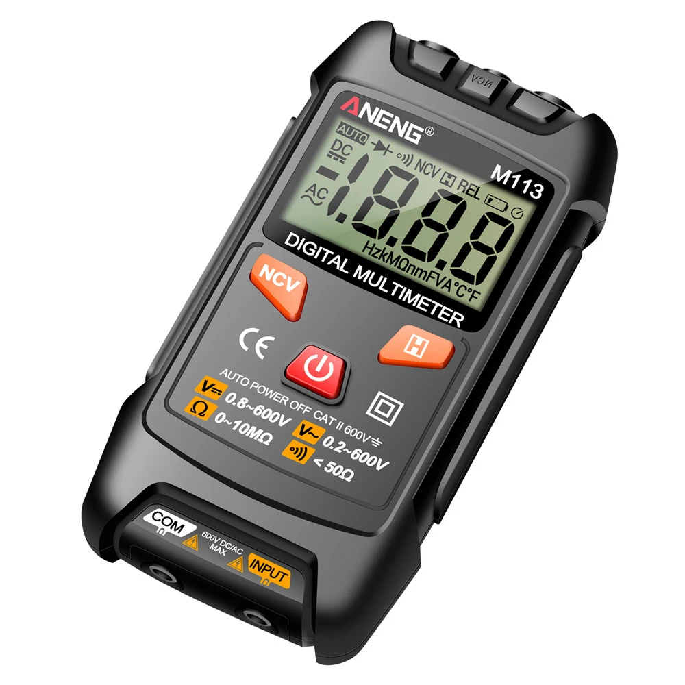 ANENG M113 Automatic Professional Digital Multimeter 1999 Counts Auto AC/DC Votage Tester Ohm Current Ammeter Detector Tool
