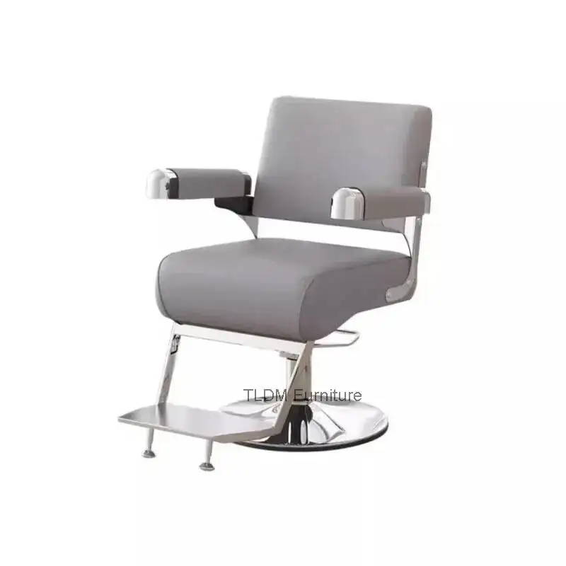 Aesthetic Ergonomic Professional Silla Minimalist Barbershop Chairs Barber Design Chair De Modern Corte De Pelo Salon Furniture