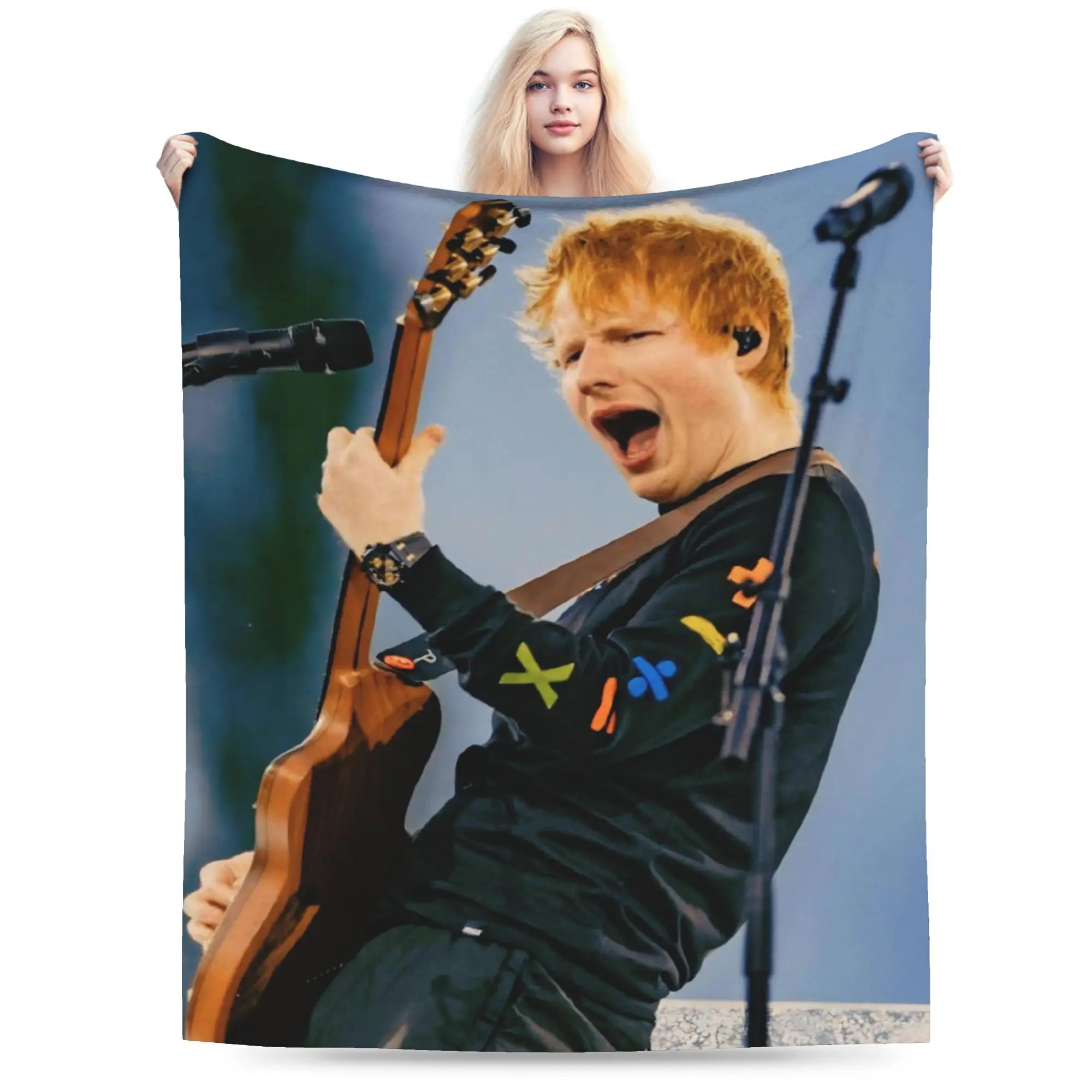 إد شيران حلقة جولة 2026 البطانيات فائقة النعومة الصوف مريحة هدية رمي بطانية الفراش يلقي #2