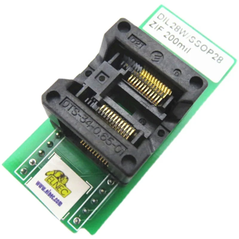DIL20W/SSOP20 ZIF 200MIL  IC testing seat Test Socket test bench