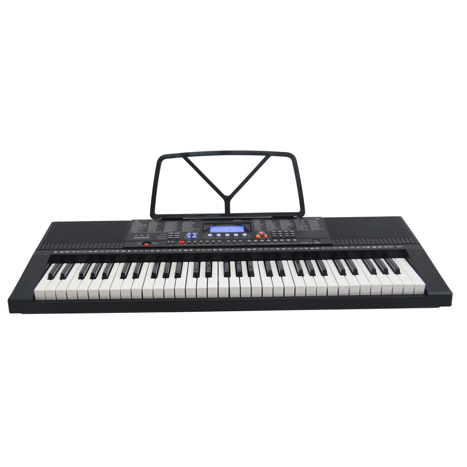 New Portable 61-Key Electronic Piano Keyboard Instrument with 300 Tones