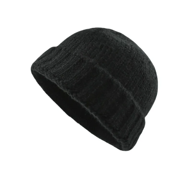 Korean Version of Retro Six-panel Melon Fur Cap Winter Men's and Women's Outdoor Warm Short-brimmed Landlord Hats