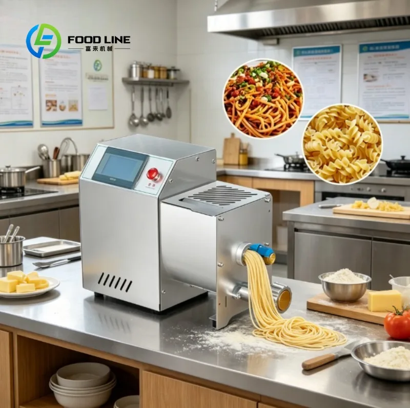 Commercial Pasta Extrusion Machine Stainless Steel  Noodle Maker with Adjustable Speed  for Factory, Hotel and Home Use