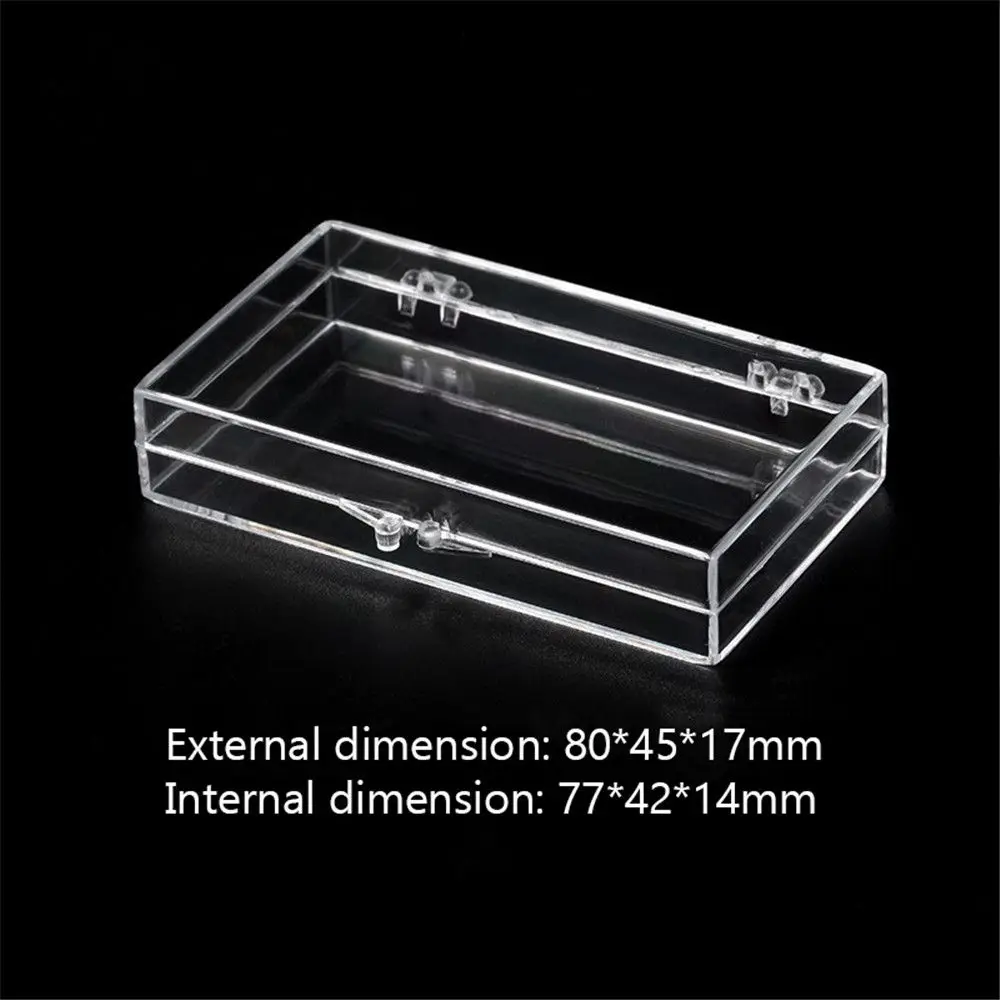 Mini Storage Box Transparent Lidded Small Plastic Box For Trifles Parts Tools Storage Box Jewelry Display Case Beads Container