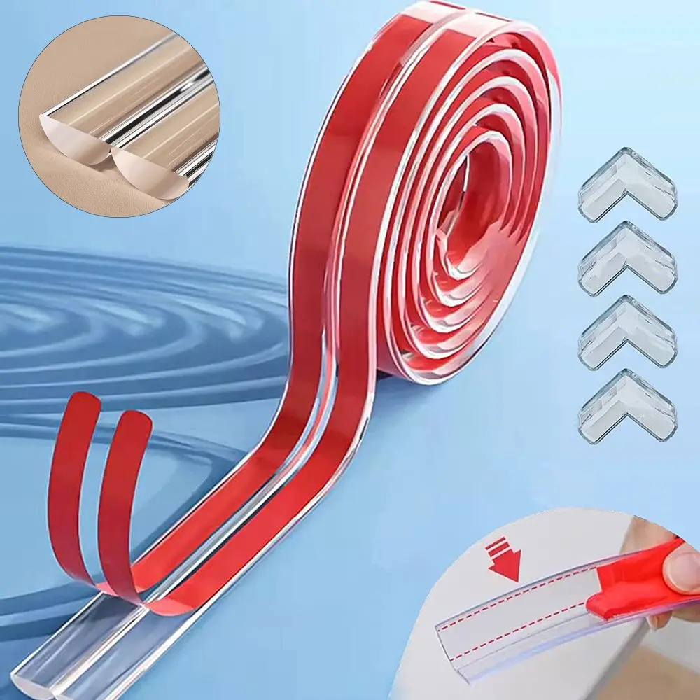 Safety Collision Proof  Furniture Corner Protector Table Edge Guard Strip Desk Bumper Self Adhesive