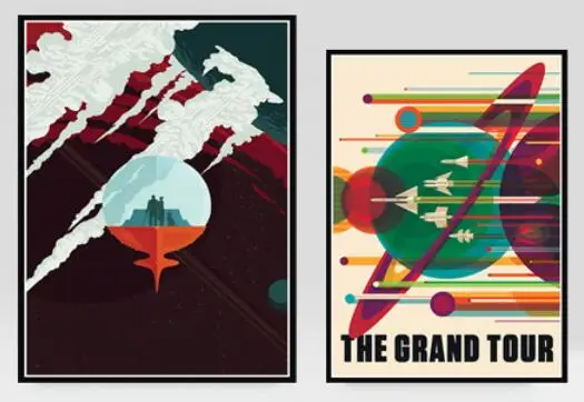 

Space Travel Universal Planet Mars Print Art Canvas Poster For Living Room Decor Home Wall Picture