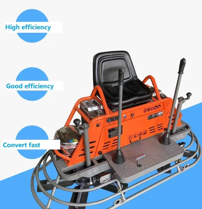 Electric Power Trowel Automatic Concrete Finishing Machine Reliable Motor Ride-On Power Trowel Float Pan Sale