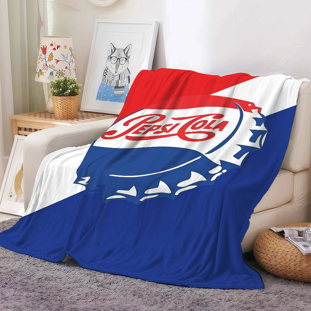 بطانية P-PepsiS مطبوعة على الموضة للأريكة والمكتب والسرير والطائرة والسفر والنوم والقراءة والاسترخاء والتخييم الناعمة والدافئة #2