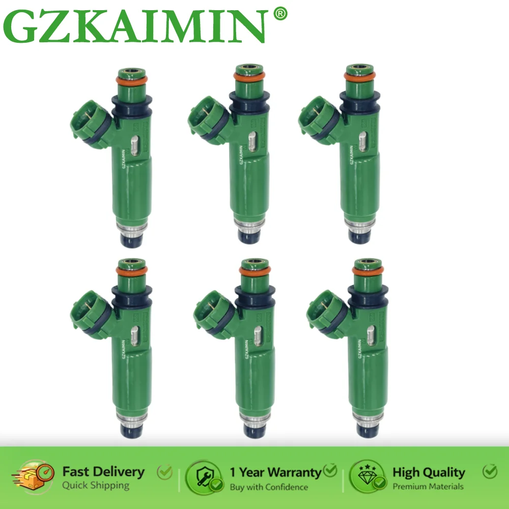 

6PCS Fuel Injectors 23250-66010 23209-66010 for 93-07 Land Cruiser Toyota 95-97 LX450 Lexus