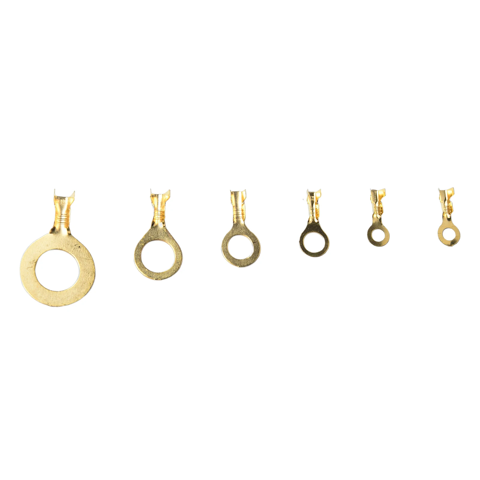 Cable Wire Connector Bare Terminal O-type Tab Real Color May Vary Different Sizes Manual Measurement Brass Material