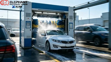 Fully Automatic Car Wash Equipment Fast Wash Contactless Car Washing Machine With Water Recycling PLC Control