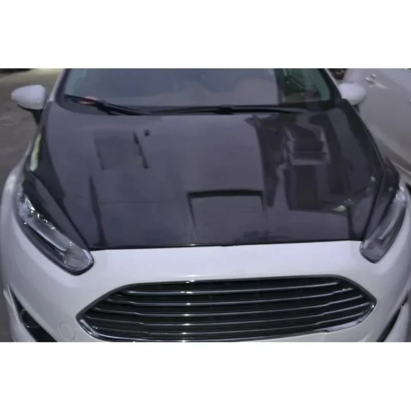 Carbon Fiber Bonnet Assembly For Fiesta 2013 2014
