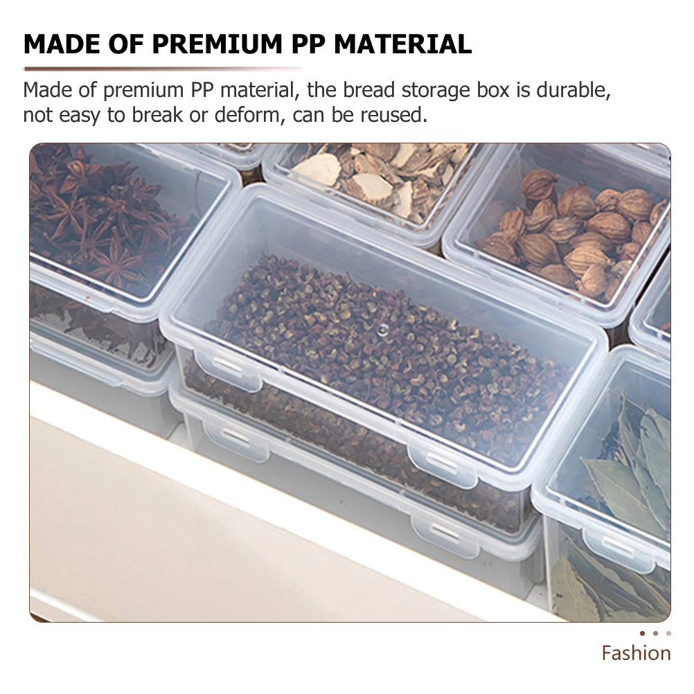 

Sealed Storage Box with Lid Airtight Food Container Reusable PP Material Strong Plastic Grain Storage for Spaghetti