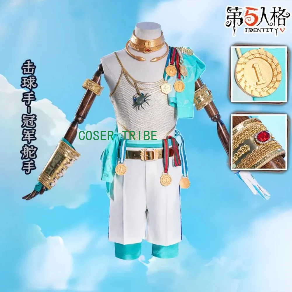 COSER TRIBE Identity V Ganji Gupta Batter Men Cosplay Costume Cos Game Anime Party Uniform Hallowen Play Role Clothes Clothing