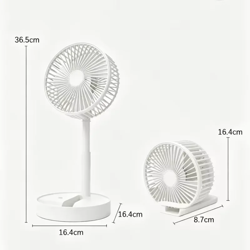 Hot Portable Foldable Desktop Fan USB Type-C Rechargeable Battery 3 Speed Ultra Quiet Fan for Outdoor Camping Office Mini Fan view 6